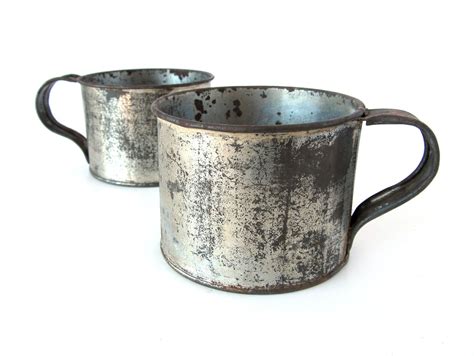 thin antique metal house ware cup|antique metal cups.